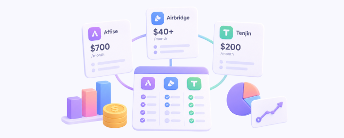 Affise MMP vs Airbridge vs Tenjin: Pricing & Features